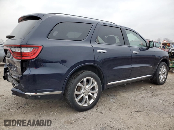 2017 Dodge Durango Citadel with VIN 1C4RDJEG8HC814558, listed as a Copart auction lot 83306564 with 103,361 mi miles and Clean Title. Bid and sale history available at carsss.com. Image 3.