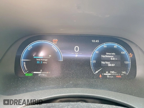 2023 Toyota Highlander Hybrid Limited with VIN 5TDXBRCH3PS576039, listed as a Copart auction lot 62006645 with 27,172 mi miles and Salvage title. Bid and sale history available at DreamBid. Image 9.