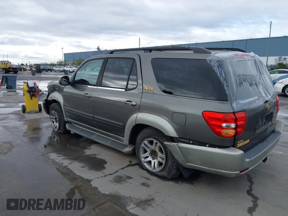 2003 Toyota Sequoia SR5 with VIN 5TDBT44A23S158061, listed as a IAAI auction lot 41807142 with 247,472 mi miles and . Bid and sale history available at DreamBid. Image 3.