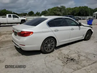 2018 BMW 5 Series 530i z VIN WBAJA5C50JG899776, wystawiony jako Copart lot #55436075 z przebiegiem Nie podano mil oraz Szkoda całkowita • Salvage title. Historia ofert i sprzedaży dostępna na DreamBid. Obrazek 3.