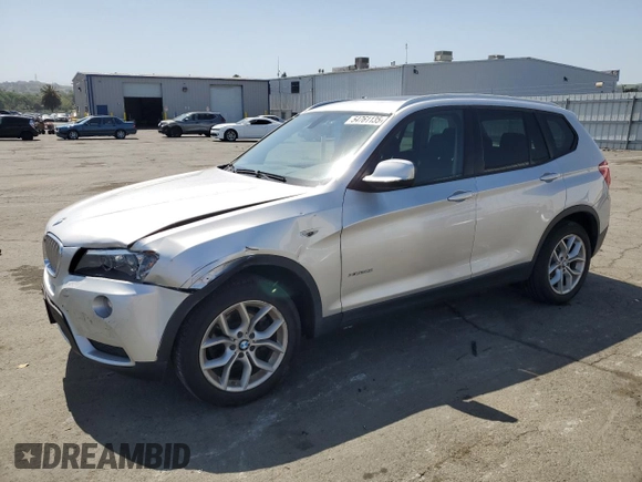 2013 BMW X3 xDrive35i with VIN 5UXWX7C54DL978932, listed as a Copart auction lot 54761135 with 59,042 mi miles and Salvage Title. Bid and sale history available at DreamBid. Image 1.
