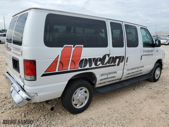 2014 Ford Econoline Wagon XL with VIN 1FBNE3BL4EDA25746, listed as a Copart auction lot 69606994 with 107,842 mi miles and Salvage Title. Bid and sale history available at carsss.com. Image 3.