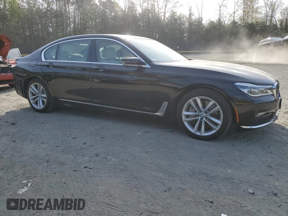 2016 BMW 7 Series 750i xDrive with VIN WBA7F2C54GG416180, listed as a Copart auction lot 53436305 with 73,009 mi miles and Salvage Title. Bid and sale history available at carsss.com. Image 4.