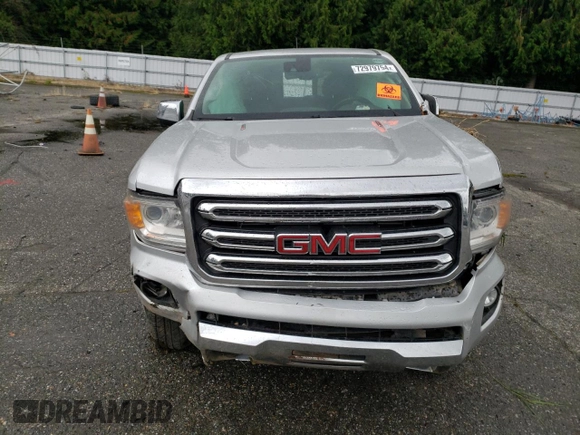 2018 GMC Canyon 4WD SLT with VIN 1GTP6DE14J1119364, listed as a Copart auction lot 72979754 with 0 mi miles and Salvage Title. Bid and sale history available at carsss.com. Image 5.