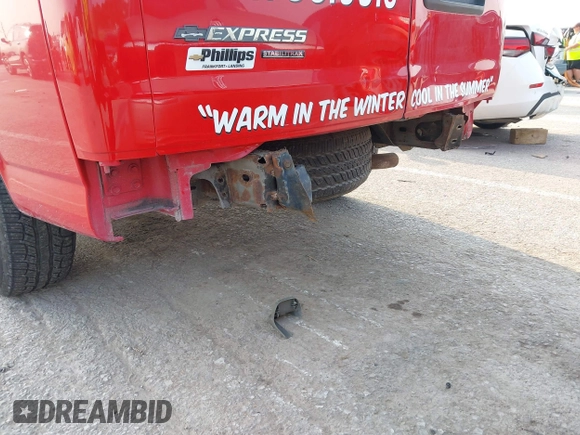 2014 Chevrolet Express Cargo with VIN 1GCSGAFX3E1156517, listed as a IAAI auction lot 42407242 with 154,000 mi miles and . Bid and sale history available at DreamBid. Image 6.