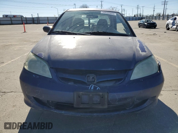 2004 Honda Civic VP with VIN 2HGES163X4H580884, listed as a Copart auction lot 50650925 with 211,497 mi miles and Salvage Title. Bid and sale history available at carsss.com. Image 5.
