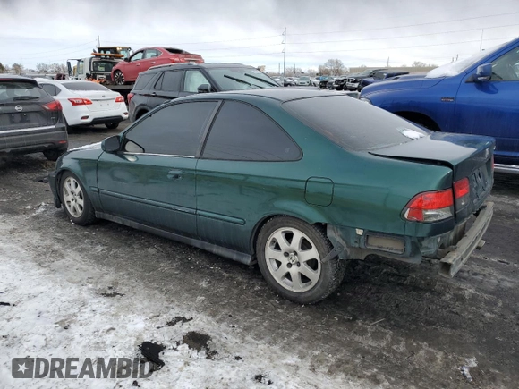 1999 Honda Civic EX with VIN 1HGEJ8148XL088700, listed as a Copart auction lot 42200665 with 201,071 mi miles and Salvage Title. Bid and sale history available at carsss.com. Image 2.