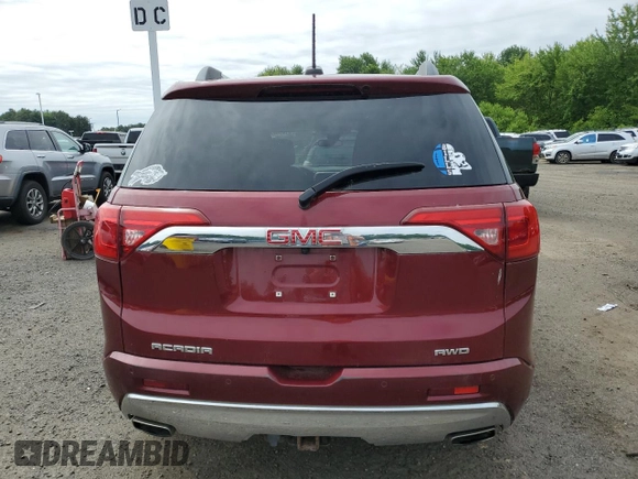 2017 GMC Acadia Denali with VIN 1GKKNXLS2HZ191898, listed as a Copart auction lot 61416285 with 160,616 mi miles and Clean title. Bid and sale history available at DreamBid. Image 6.