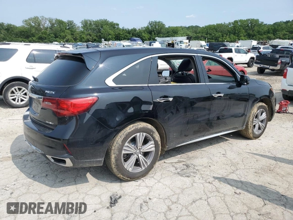 2020 Acura MDX with VIN 5J8YD4H39LL053717, listed as a Copart auction lot 59047285 with Not provided miles and Salvage title. Bid and sale history available at DreamBid. Image 3.