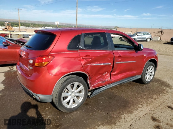 2014 Mitsubishi Outlander Sport ES with VIN 4A4AP3AU9EE012752, listed as a Copart auction lot 71365684 with 61,107 mi miles and Salvage Title. Bid and sale history available at carsss.com. Image 3.