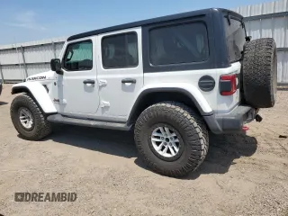 2018 Jeep Wrangler Unlimited Rubicon with VIN 1C4HJXFG9JW308991, listed as a Copart auction lot 53638955 with 95,508 mi miles and Salvage title. Bid and sale history available at DreamBid. Image 2.
