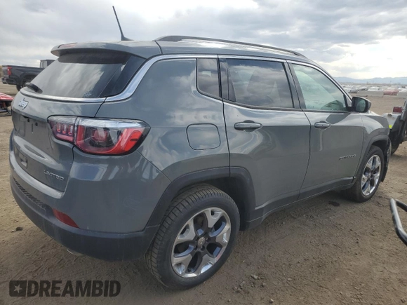 2020 Jeep Compass Limited with VIN 3C4NJCCB9LT170785, listed as a Copart auction lot 53403655 with 55,763 mi miles and Clean Title. Bid and sale history available at carsss.com. Image 3.