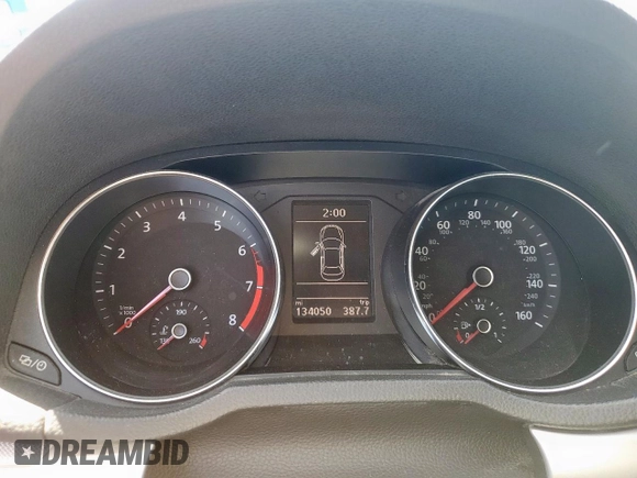 2017 Volkswagen Passat S with VIN 1VWAT7A31HC039975, listed as a Copart auction lot 64820155 with 134,050 mi miles and Salvage title. Bid and sale history available at DreamBid. Image 9.