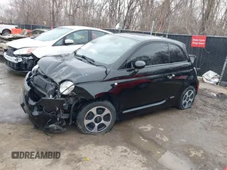 2015 FIAT 500e with VIN 3C3CFFGE7FT561599, listed as a IAAI auction lot 41478338 with 48,137 mi miles. Bid and sale history available at carsss.com. Image 14.