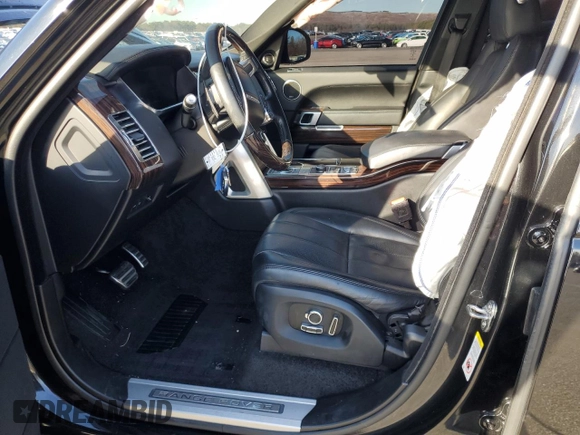 2017 Land Rover Range Rover with VIN SALGS5FE2HA322100, listed as a Copart auction lot 84340194 with 77,364 mi miles and Salvage title. Bid and sale history available at DreamBid. Image 7.