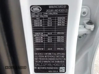 2020 Land Rover Range Rover Evoque S z VIN SALZJ2FX8LH060725, wystawiony jako IAAI lot #42091688 z przebiegiem 62 648 mil mil oraz . Historia ofert i sprzedaży dostępna na DreamBid. Obrazek 9.