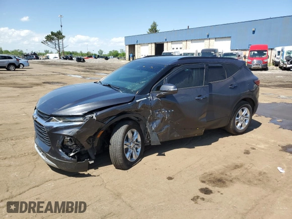 2021 Chevrolet Blazer LT z VIN 3GNKBCRS2MS528623, wystawiony jako Copart lot #56753585 z przebiegiem 36 957 mil mil oraz Nie do naprawy • Non repairable. Historia ofert i sprzedaży dostępna na DreamBid. Obrazek 1.