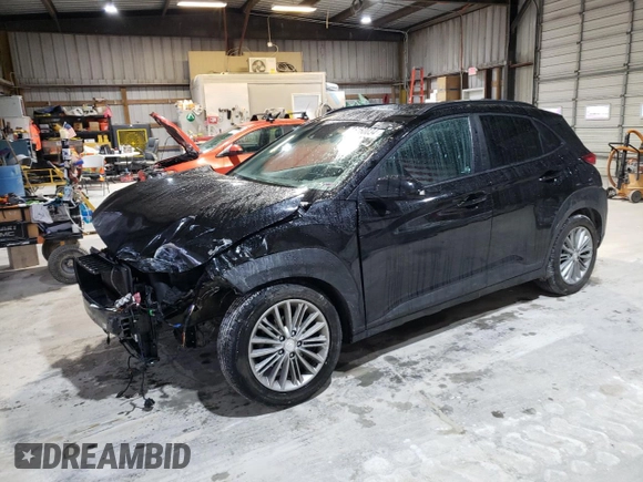 2020 Hyundai Kona SEL Plus with VIN KM8K62AA8LU417501, listed as a Copart auction lot 86160034 with 52,606 mi miles and Salvage Title. Bid and sale history available at carsss.com. Image 1.