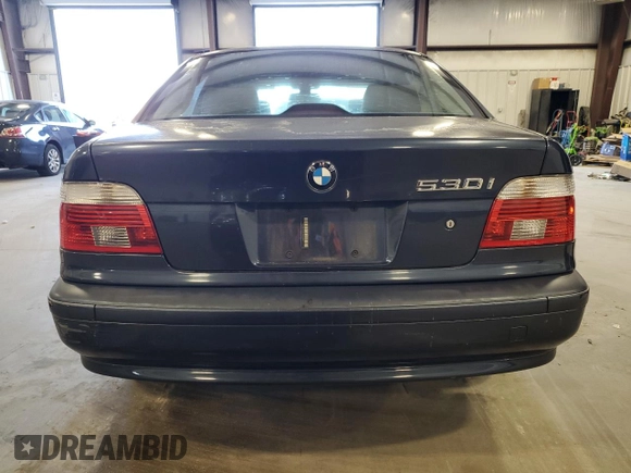 2003 BMW 5 Series 530iA with VIN WBADT63433CK32991, listed as a Copart auction lot 46461185 with 177,488 mi miles and Salvage Title. Bid and sale history available at carsss.com. Image 6.