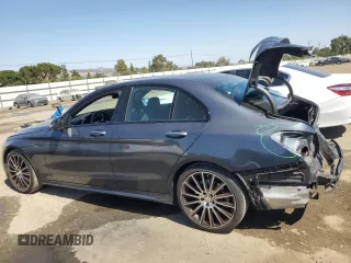 2016 Mercedes-Benz C 450 AMG with VIN 55SWF6EB5GU130534, listed as a Copart auction lot 62310095 with 58,797 mi miles and Salvage title. Bid and sale history available at DreamBid. Image 2.