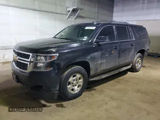 2015 Chevrolet Suburban LT with VIN 1GNSKJKC6FR262570, listed as a Copart auction lot 46907675 with 179,425 mi miles and Clean Title. Bid and sale history available at carsss.com. Image 1.
