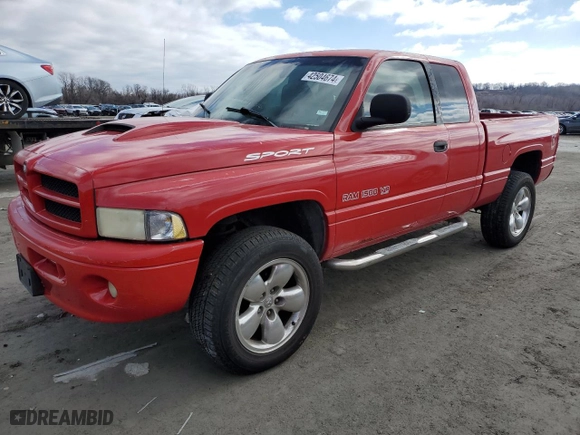 2000 Dodge Ram 1500 with VIN 3B7HF13Z4YG125687, listed as a Copart auction lot 42504674 with 125,178 mi miles and Salvage Title. Bid and sale history available at carsss.com. Image 1.