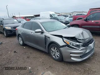 2017 Kia Optima LX with VIN 5XXGT4L37HG169753, listed as a IAAI auction lot 41370062 with 99,744 mi miles. Bid and sale history available at carsss.com. Image 1.