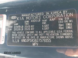 2018 Kia Soul + with VIN KNDJP3A58J7579355, listed as a IAAI auction lot 42144031 with 103,304 mi miles. Bid and sale history available at carsss.com. Image 9.