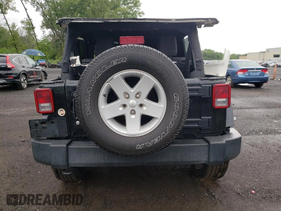 2017 Jeep Wrangler Unlimited Sport with VIN 1C4BJWDG7HL747010, listed as a Copart auction lot 64274405 with 61,602 mi miles and Salvage title. Bid and sale history available at DreamBid. Image 6.