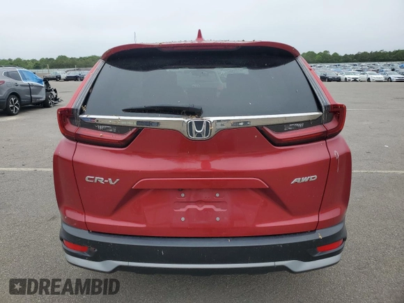 2021 Honda CR-V EX with VIN 5J6RW2H54MA007240, listed as a Copart auction lot 59720135 with 39,199 mi miles and Salvage title. Bid and sale history available at DreamBid. Image 6.