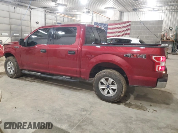 2019 Ford F-150 XL with VIN 1FTEW1E4XKKE79119, listed as a Copart auction lot 43783225 with 80,609 mi miles and Salvage Title. Bid and sale history available at carsss.com. Image 2.