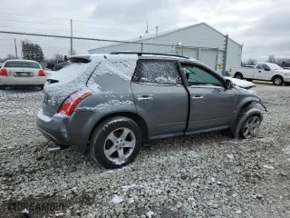 2005 Nissan Murano SL with VIN JN8AZ08WX5W444787, listed as a Copart auction lot 84451634 with 176,263 mi miles and Salvage Title. Bid and sale history available at carsss.com. Image 3.