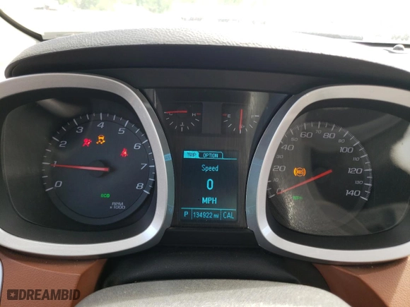 2016 Chevrolet Equinox LTZ with VIN 2GNALDEK0G6252871, listed as a Copart auction lot 51753794 with 134,922 mi miles and Salvage Title. Bid and sale history available at carsss.com. Image 9.