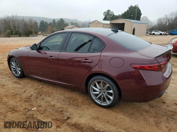 2017 Alfa Romeo Giulia with VIN ZARFAEBN6H7557923, listed as a Copart auction lot 85312714 with 54,205 mi miles and Salvage Title. Bid and sale history available at carsss.com. Image 2.