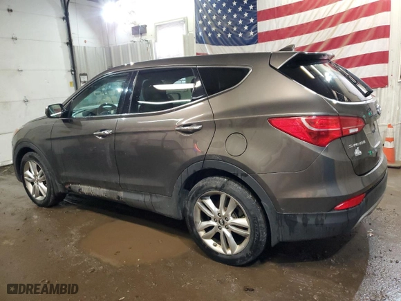 2013 Hyundai Santa Fe 2.0T Sport with VIN 5XYZWDLA7DG100887, listed as a Copart auction lot 50761015 with 153,182 mi miles and Salvage Title. Bid and sale history available at carsss.com. Image 2.