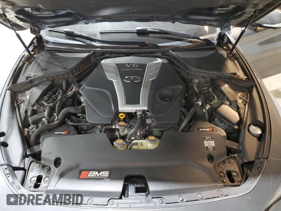 2017 Infiniti Q60 Red Sport 400 with VIN JN1FV7EL0HM701619, listed as a Copart auction lot 82981704 with 58,798 mi miles and Salvage title. Bid and sale history available at DreamBid. Image 11.