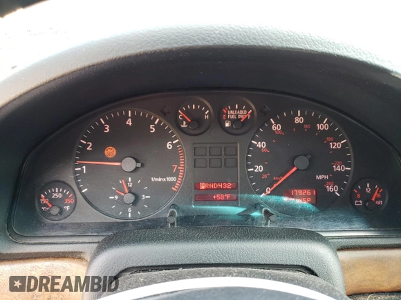 1999 Audi A4 with VIN WAUED28D8XA056525, listed as a Copart auction lot 72055614 with 179,261 mi miles and Salvage Title. Bid and sale history available at carsss.com. Image 9.