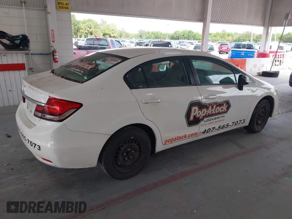 2013 Honda Civic LX with VIN 19XFB2F53DE069765, listed as a IAAI auction lot 42454798 with 198,773 mi miles and . Bid and sale history available at DreamBid. Image 4.