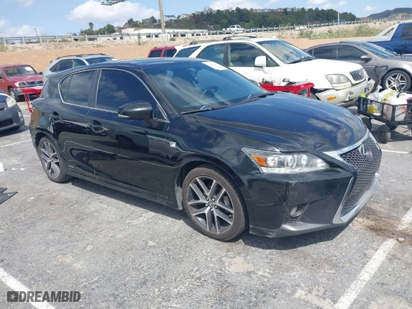2016 Lexus CT 200h Hybrid with VIN JTHKD5BH2G2263309, listed as a IAAI auction lot 41905986 with 174,197 mi miles. Bid and sale history available at carsss.com. Image 1.