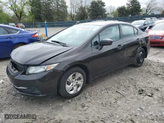 2014 Honda Civic Sedan LX with VIN 2HGFB2F50EH517029, listed as a Copart auction lot 52019975 with 107,649 mi miles and Salvage Title. Bid and sale history available at carsss.com. Image 1.