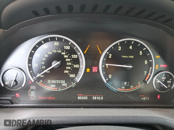 2015 BMW X4 xDrive28i with VIN 5UXXW3C5XF0F88635, listed as a Copart auction lot 56506824 with 80,243 mi miles and Salvage Title. Bid and sale history available at carsss.com. Image 9.