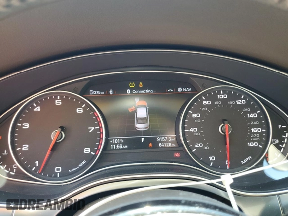 2015 Audi A6 Premium Plus with VIN WAUFGAFC9FN019250, listed as a Copart auction lot 66498725 with 64,128 mi miles and Clean title. Bid and sale history available at DreamBid. Image 9.