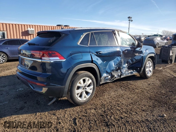 2021 Volkswagen Atlas S with VIN 1V2GC2CA7MC203640, listed as a Copart auction lot 43782745 with 61,806 mi miles and Salvage title. Bid and sale history available at DreamBid. Image 3.