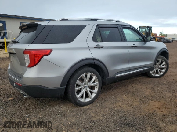 2022 Ford Explorer Platinum with VIN 1FM5K8HW2NNA11076, listed as a Copart auction lot 87486124 with 13,529 mi miles and Salvage Title. Bid and sale history available at carsss.com. Image 3.