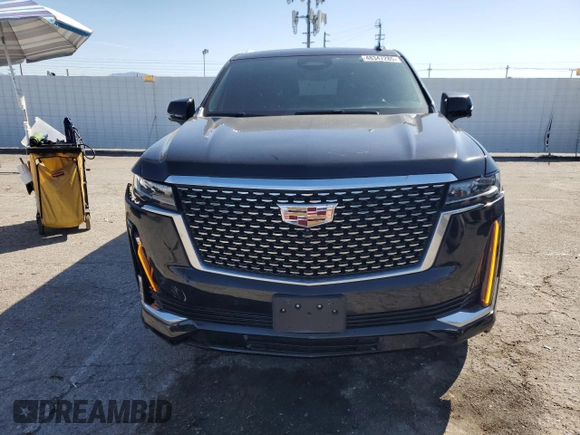 2023 Cadillac Escalade RWD Premium Luxury z VIN 1GYS3BKL4PR395559, wystawiony jako Copart lot #48347285 z przebiegiem 3 818 mil mil oraz Szkoda całkowita • Salvage title. Historia ofert i sprzedaży dostępna na DreamBid. Obrazek 5.
