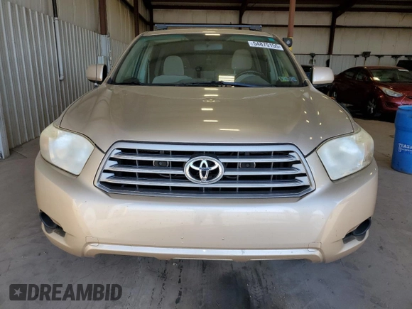 2010 Toyota Highlander with VIN JTEZK3EH1A2103785, listed as a Copart auction lot 54875155 with 189,790 mi miles and Salvage title. Bid and sale history available at DreamBid. Image 5.