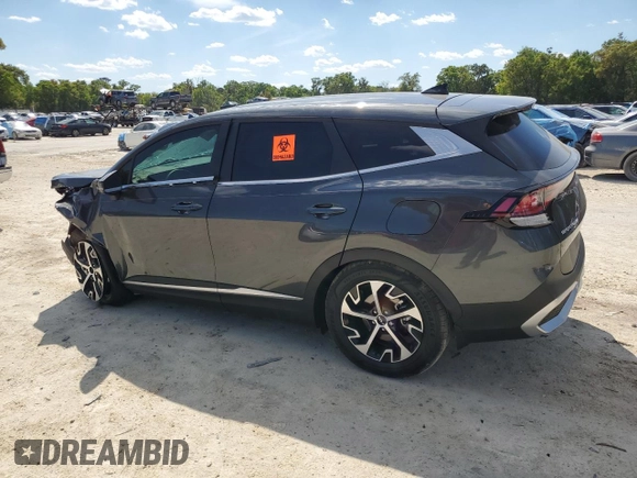 2025 Kia Sportage EX with VIN KNDPV3DF8S7345951, listed as a Copart auction lot 50530935 with 4,018 mi miles and Non Repairable. Bid and sale history available at carsss.com. Image 2.