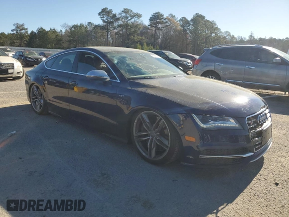 2013 Audi S7 with VIN WAUW2BFC5DN104538, listed as a Copart auction lot 48517225 with 148,975 mi miles and Salvage Title. Bid and sale history available at carsss.com. Image 4.