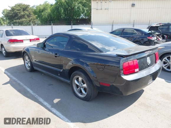 2007 Ford Mustang Deluxe with VIN 1ZVFT80N675254270, listed as a IAAI auction lot 42142385 with 182,962 mi miles. Bid and sale history available at carsss.com. Image 3.