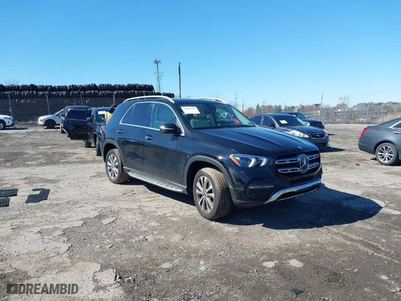 2021 Mercedes-Benz GLE with VIN 4JGFB4KE1MA484163, listed as a IAAI auction lot 41802585 with 43,185 mi miles. Bid and sale history available at carsss.com. Image 1.